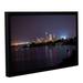 Ebern Designs Cleveland Skyline 12 by Cody York - Photograph Print on Canvas in Black/Blue | 12 H x 18 W x 2 D in | Wayfair