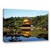 World Menagerie Kyoto's Golden Pavilion by Linda Parker - Wrapped Canvas Photograph Print Canvas in White | 24 H x 36 W x 2 D in | Wayfair