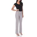 Rekucci Women's Smart Desk to Dinner Stretch Bootcut Trouser w/Tummy Control (12, Fog)