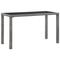 vidaXL Garden Table Anthracite 123x60x74 cm Poly Rattan