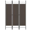 vidaXL 3-Panel Room Divider Anthracite 120x180 cm