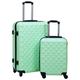 vidaXL Hardcase Trolley Set 2 pcs Mint ABS