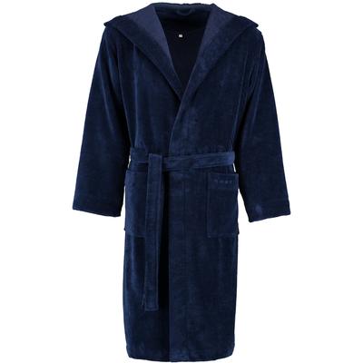 Bugatti Bademäntel Herren Kapuze Roberto marine blau - 493 L Schwarz