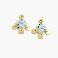 J. Crew Jewelry | J. Crew Drop Stone And Disc Earrings | Color: Blue/Green | Size: Os