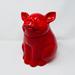 Gracie Oaks Happy Pig 3 qt. Cookie Jar Ceramic in Red | 9.75 H x 7 W x 7.75 D in | Wayfair 754CCCB53C9941B488A4922C73039F71