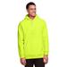 Team 365 TT96 Adult Zone HydroSport Heavyweight Pullover Hooded Sweatshirt in Safety Yellow size 6XL | Cotton Polyester