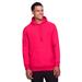 Team 365 TT96 Adult Zone HydroSport Heavyweight Pullover Hooded Sweatshirt in Sport Red size XL | Cotton Polyester