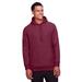 Team 365 TT96 Adult Zone HydroSport Heavyweight Pullover Hooded Sweatshirt in Sport Dark Maroon size Medium | Cotton/Polyester Blend