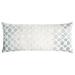 Kevin O'Brien Studio Tile Large Rectangle Pillow Cover & Insert /Down/Feather/Velvet/Linen in Green/White | 16 H x 36 W x 6 D in | Wayfair