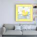 Harriet Bee Small Rubber Duck II by Megan Meagher - Wrapped Canvas Painting Print Canvas in Orange/White/Yellow | 18 H x 18 W x 2 D in | Wayfair