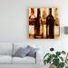 Winston Porter Smokey Wine III by Alonzo Saunders - Wrapped Canvas Painting Print Canvas in Brown | 14 H x 14 W x 2 D in | Wayfair