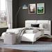 Ivy Bronx Aabia Platform Bed Upholstered/Faux leather | 40 H x 72 W x 102.5 D in | Wayfair 9B22C31DB200440F8105CB5E98CC3C4E
