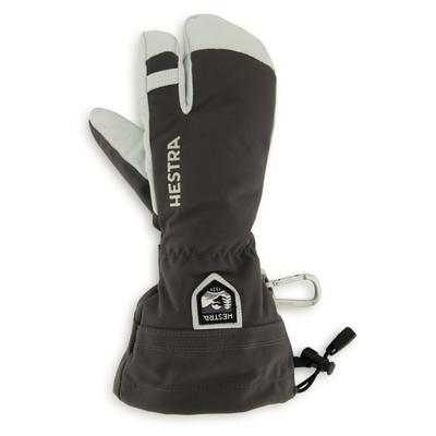 Hestra - Army Leather Heli Ski 3 Finger - Handschuhe Gr 5 grau/schwarz