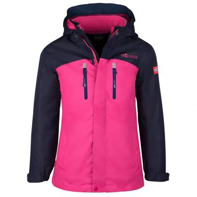 Trollkids - Girl's Bryggen 3in1 Jacket - Doppeljacke Gr 104 rosa/blau