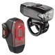 Lezyne KTV Drive LED USB Cycling Light Set - Black, Pair/Front Rear White Red Head Tail Rechargeable Battery Safe Commute Dark Bike Cycle Bicycle City Ride Mountain Road LED Accessories