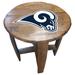 Imperial Los Angeles Rams Oak Barrel Table