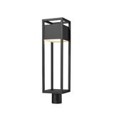 Z-Lite Barwick 27 Inch Tall LED Outdoor Post Lamp - 585PHBR-BK-LED