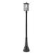 Z-Lite Aspen 106 Inch Tall 3 Light Outdoor Post Lamp - 554PHXLR-564P-BK