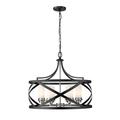 Z-Lite Malcalester 24 Inch 6 Light Chandelier - 481P24-MB-BN