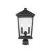 Z-Lite Beacon 19 Inch Tall 2 Light Outdoor Post Lamp - 568PHBR-BK
