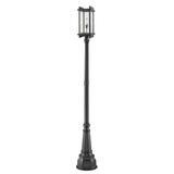 Z-Lite Fallow 107 Inch Tall Outdoor Post Lamp - 565PHBR-564P-BK