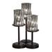 Hokku Designs Elfrida 16" H Table Lamp Metal in Gray | 16 H x 10 W in | Wayfair 4439942272BB4F3F8FDC2E36F6F9C480