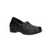 Extra Wide Width Women's Laurie Slip On by Easy Street in Black (Size 8 1/2 WW)