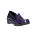 Extra Wide Width Women's Leeza Slip On by Easy Street in Purple Multi Hearts (Size 8 WW)