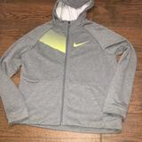 Nike Shirts & Tops | Boy’s Nike Dri-Fit Full Zip Sweatshirt | Color: Gray/Yellow | Size: Xlb