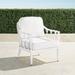 Avery Lounge Chair with Cushions in White Finish - Rain Resort Stripe Dove - Frontgate