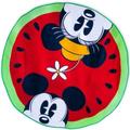 Disney Bath | Disney Mickey Minnie Watermelon Round Beach Towel | Color: Green/Red | Size: 50" Diameter