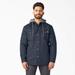 Dickies Men's Water Repellent Duck Hooded Shirt Jacket - Dark Navy Size L (TJ213)