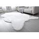 Faux Imitation SHEEPSKIN Rug Ultra Soft Plush Extra Large Size Rugs Living Room Shaggy 7cm Fluffy Pile Modern Area Rugs Carpet Non Shedding - (White, Tiger Shape 200cm x 290cm (6.6ft x 9.5ft)