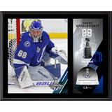 Andrei Vasilevskiy Tampa Bay Lightning 12" x 15" 2020 Stanley Cup Champions Sublimated Plaque with Game-Used Ice from the Final - Limited Edition of 813