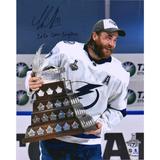 Victor Hedman Tampa Bay Lightning Autographed 16" x 20" 2020 Stanley Cup Champions Raising Conn Smythe with "2020 Smythe" Inscription