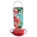 Hummers Galore Hummingbird Feeder Glass in Blue/Green/Red | 9 H x 7 W x 4 D in | Wayfair T BLUESKY