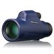 Bresser Monokular Topas 7x42 wasserdicht für Wassersportler mit Dachkant Optik, blau, 8910160