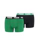 PUMA Herren Boxer Unterwäsche, Grün, M (2er Pack)