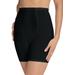 Plus Size Women's High-Waist Power Mesh Long Leg Shaper by Secret Solutions in Black (Size 2X) Shapewear