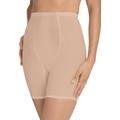 Plus Size Women's High-Waist Power Mesh Long Leg Shaper by Secret Solutions in Nude (Size L) Shapewear