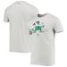 Men's Under Armour Heathered Gray Notre Dame Fighting Irish Mascot Logo Performance Cotton T-Shirt