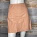 Free People Skirts | Free People Modern Femme Faux-Leather Mini Skirt Size 12 | Color: Pink | Size: 12