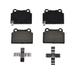 2010-2015 Mitsubishi Lancer Rear Brake Pad Set - API 26828-07477587