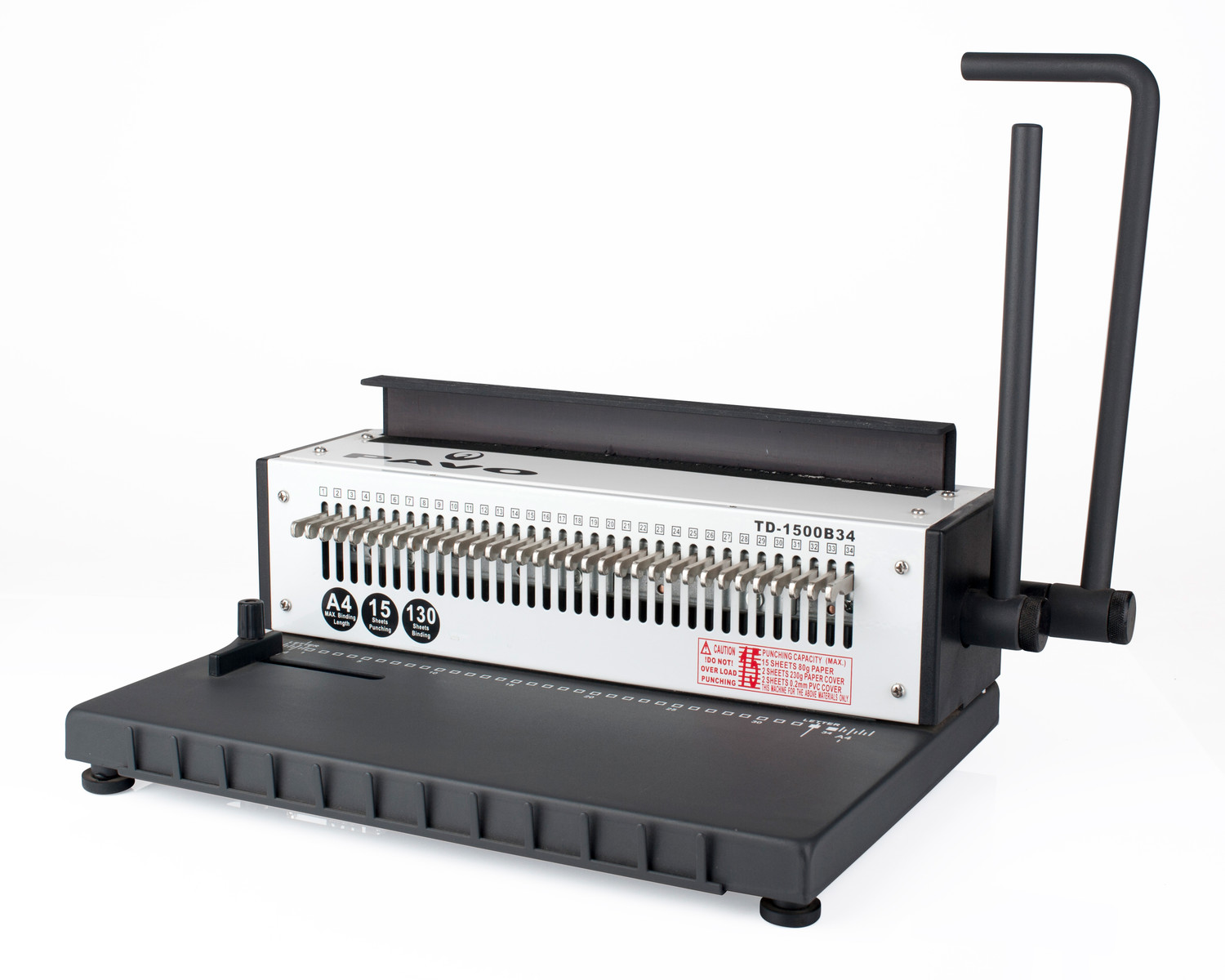 PAVO HD Wire Binder Drahtbindegerät Metall für Rechtecklochung bis 130 Blatt Image