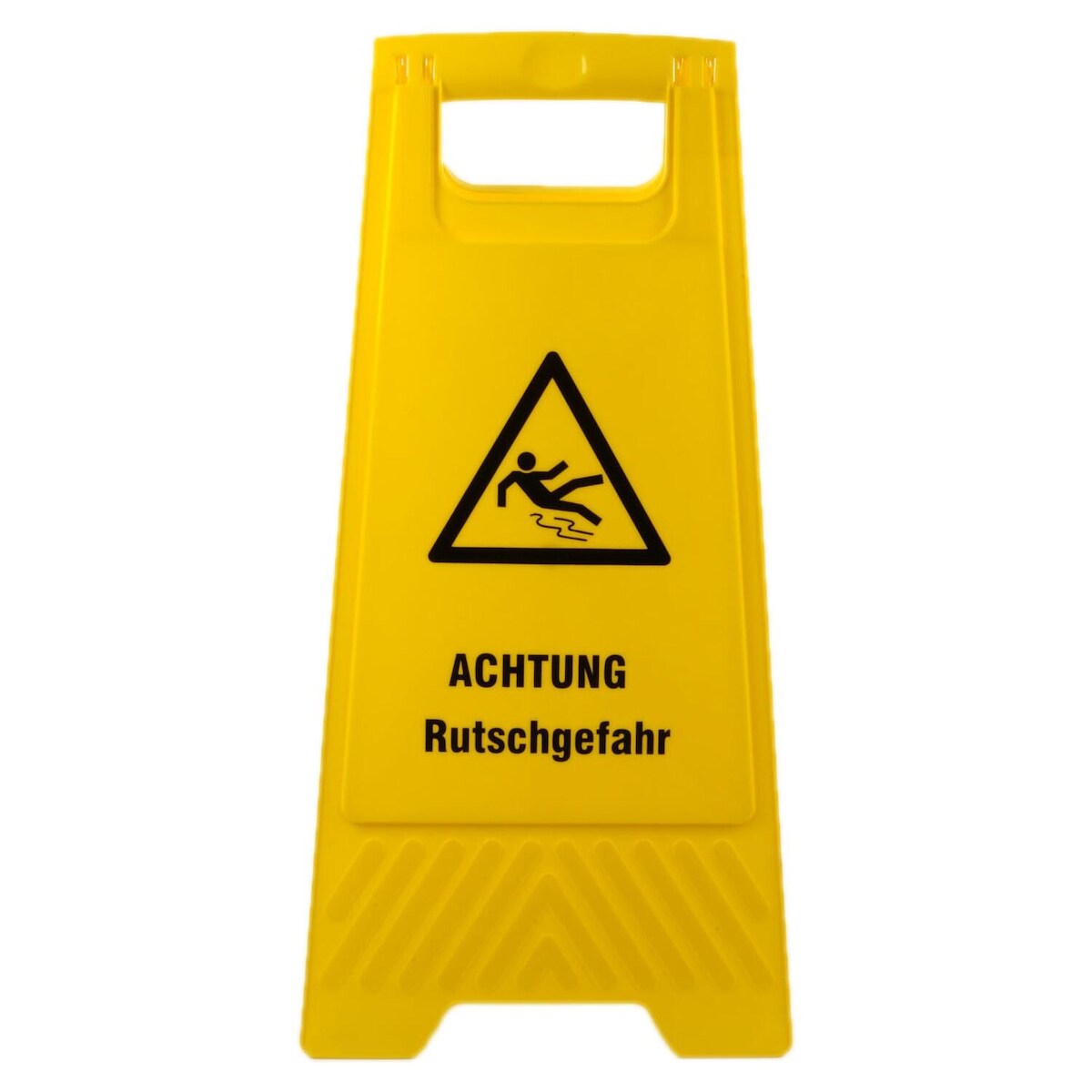 VEPATIM 5x Warnschild "Achtung Rutschgefahr" gelb beidseitig bedruckt ca. 61 cm hoch Image