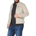 Herren Jack & Jones Kunstleder Jacke | Biker Blouson Bomberjacke JJEROCKY | Design Coat Übergangsjacke, Farben:Beige, Größe Jacken:M