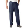 Men's Big & Tall Wicking Fleece Open Bottom Pants by KS Sport™ in Navy Marl (Size 4XL)