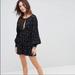 Free People Pants & Jumpsuits | Free People Love Grows Shorts Romper Long Sleeve | Color: Black | Size: M