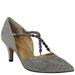 J. Renee Zayna - Womens 8 Pewter Pump Medium