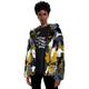 Desigual Elania Hooded Jacket Yellow Blue Faux Fur AW20 20WWEWE5 S